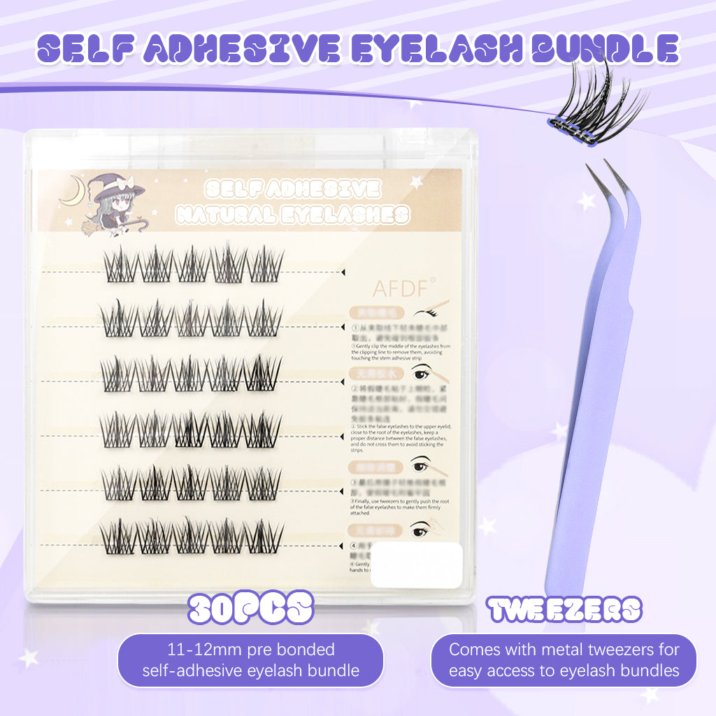 MAYCREATE 30PCS Eyelash Clusters, Wispy Lash Clusters Natural Lashes Clusters 11-12mm DIY Cluster Eyelash Extensions D Curl Individual Lashes Cluster Eyelashes Clusters for DIY Lash Extension MAYCREATE 30PCS Eyelash Clusters, Wispy Lash Clusters Natural Lashes Clusters 11-12mm DIY Cluster Eyelash Extensions D Curl Individual Lashes Cluster Eyelashes Clusters for DIY Lash Extension